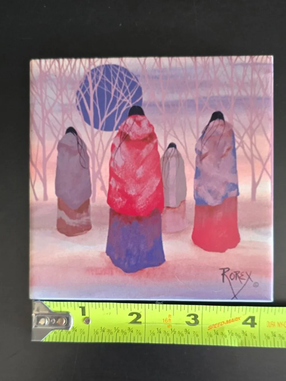 Native American Tile Photo Art Walking Home Cherokee Artist Jeanne Rorex Bridges